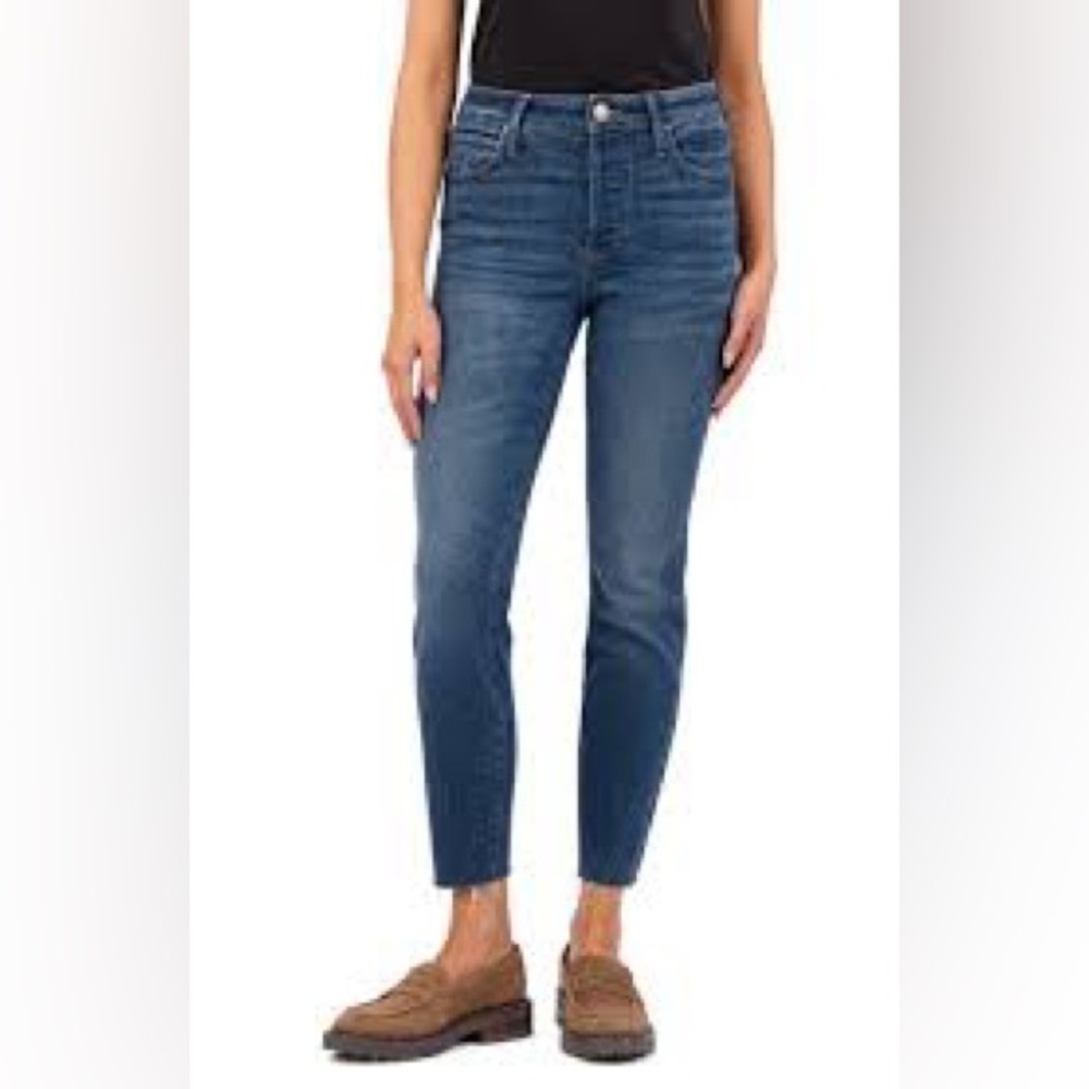 Kut From The Kloth high rise Donna Fab Ankle Skinny. Excellent condition size 12